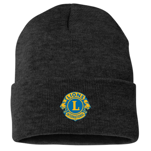 Sportsman Fleece Lined 12" Cuffed Beanie -- Black