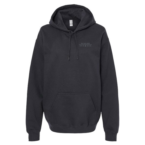 Gildan Adult Softstyle Fleece Pullover Hooded Sweatshirt -- Black