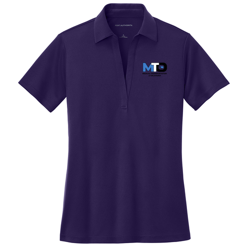 MTO Ladies Port Authority Silk Touch Performance Polo -- Bright Purple