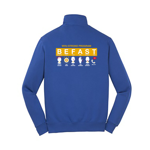 Sport Tek Quarter Zip Sweatshirt -- True Royal