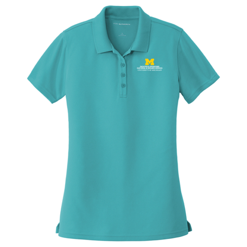 Ladies Port Authority Dry Zone UV Micro Mesh Polo -- Aquamarine, $25