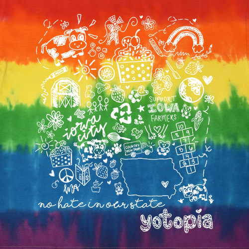 Colortone Multi-Color Tie Dyed T-Shirt -- Pride