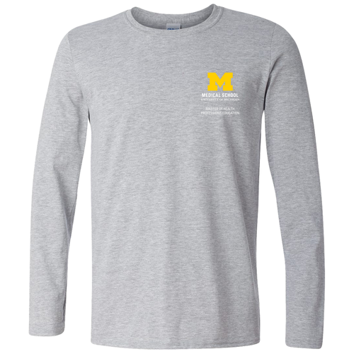 Mens/Unisex Gildan Softstyle Long Sleeve T Shirt -- Sport Grey