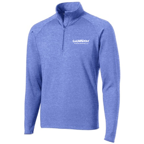 Sport Tek Sport Wick Stretch Half Zip Pullover -- True Royal