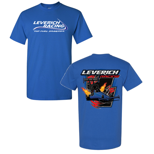 Gildan Heavy Cotton Basic T-Shirt Classic Front Dragster Back -- Royal