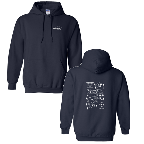 Gildan Heavy Blend Hooded Sweatshirt -- Navy