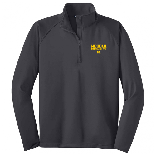 Sport Tek Sport Wick Stretch Half Zip Pullover -- Charcoal Grey