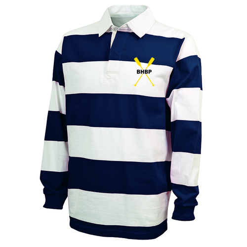 Charles River Classic Rugby Shirt -- Navy / White