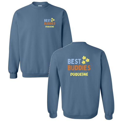 Best Buddies Crew Neck Sweatshirt -- Indigo Blue