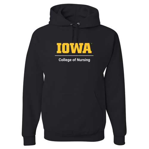 Jerzees 8 oz 50/50 Nublend Adult Hooded Sweatshirt -- Black