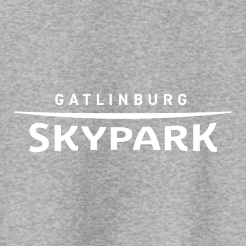 Gatlinburg Skypark Logo 1 White Ink -- Crewneck Sweatshirt Athletic Heather