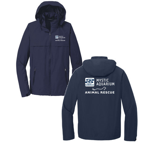 Mystic Aquarium -- True Navy Waterproof Jacket