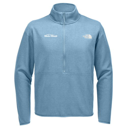 Men's/Unisex The North Face Double-Knit 1/2-Zip Fleece -- Steel Blue