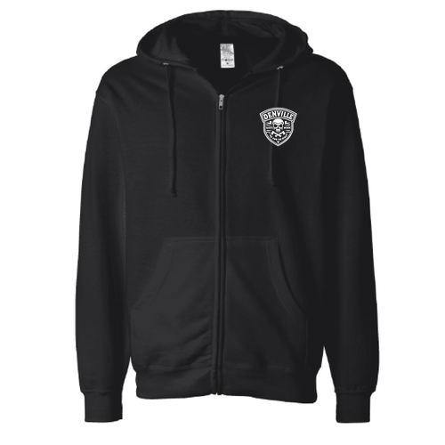 We Own The Night --  Midweight Full-Zip Hooded Sweatshirt -- Black