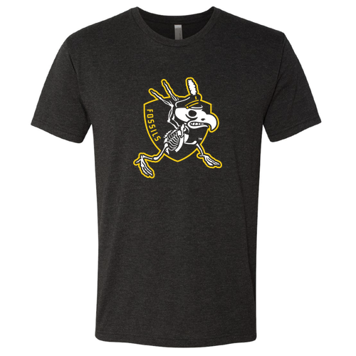Next Level Mens TriBlend Tee -Fossils- Vintage Black