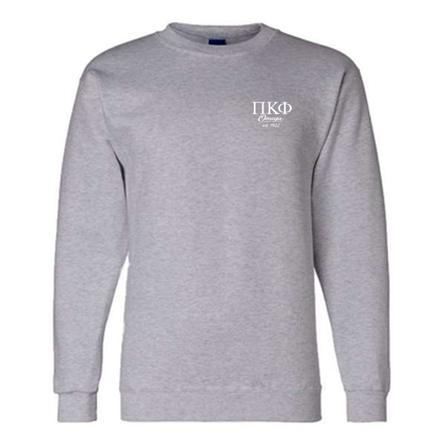 Champion Powerblend Crewneck Sweatshirt -- Light Steel