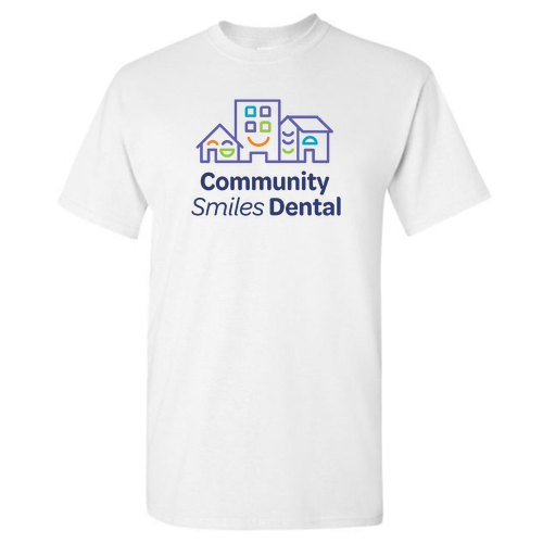 Full Color Logo: Gildan 100% Cotton T-Shirt -- White