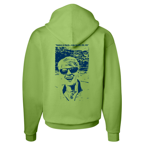 Hanes 7.8 Oz., 50/50 Comfort Blend Fleece Pullover Hood Adult -- Lime