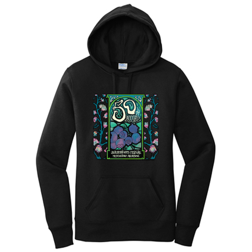 Port and Company Ladies Core Fleece Pullover Hooded Sweatshirt -- Jet Black