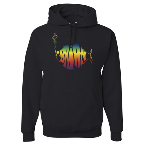 Jerzees 8 oz 50/50 Nublend Adult Hooded Sweatshirt -- Black