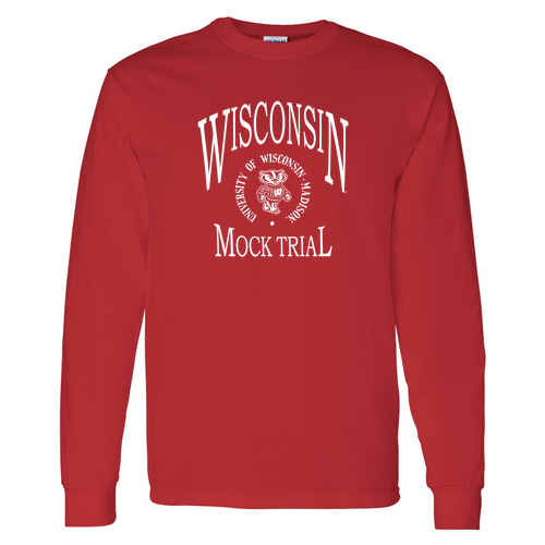Gildan Heavy Cotton Longsleeve T-Shirt -- Red