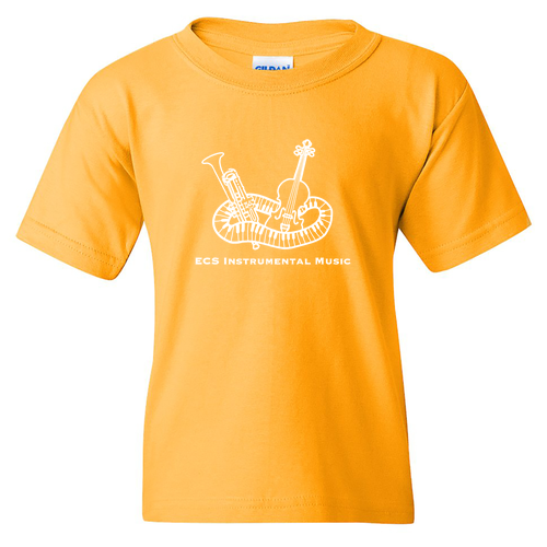 ECS Instrumental Music Youth T-Shirt -- Gold