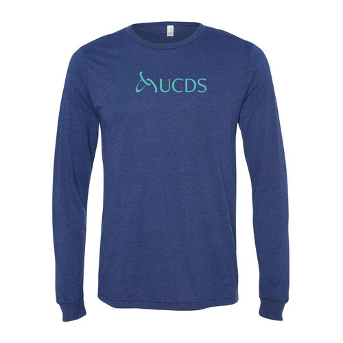 Bella+Canvas Unisex Triblend Long Sleeve Tee -- Navy TriBlend