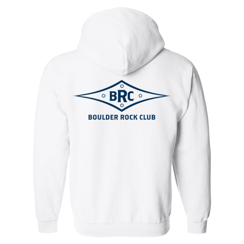 Gildan Full Zip Hooded Sweatshirt -- White