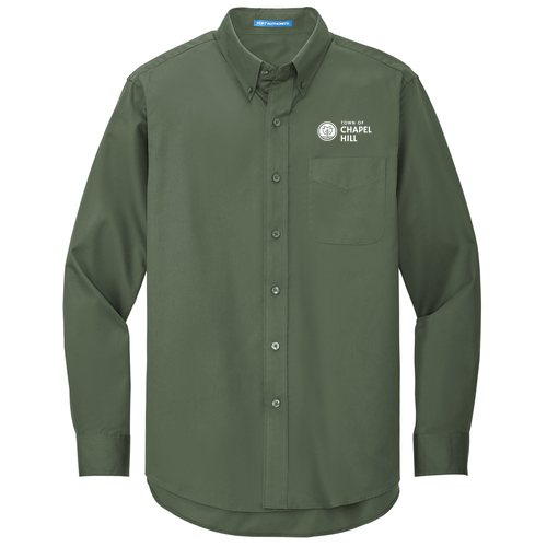 Port Authority Mens Easy Care Long Sleeve Shirt -- Clover Green