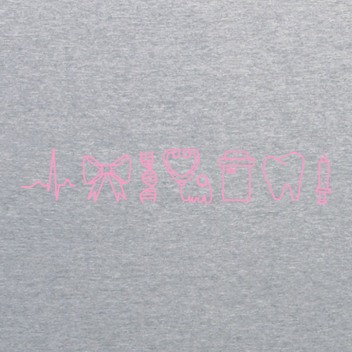 Stethoscope Gildan Heavy Cotton Basic T-Shirt -- Sport Grey