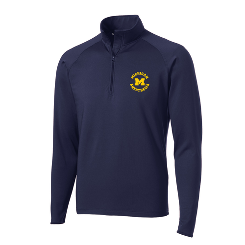 Sport Tek Sport Wick Stretch Half Zip Pullover -- True Navy