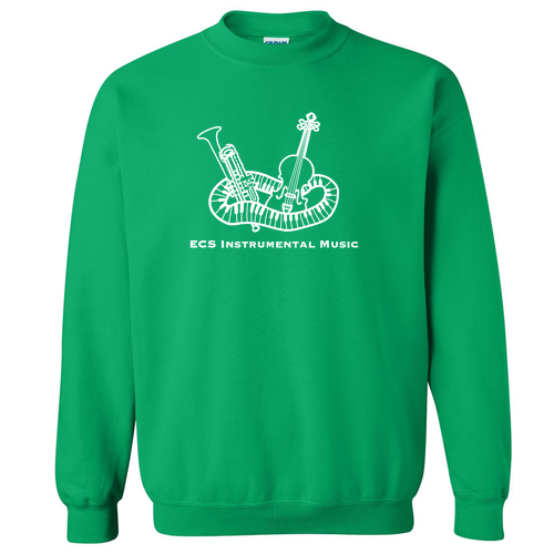 ECS Instrumental Music Crew Neck Sweatshirt -- Irish Green