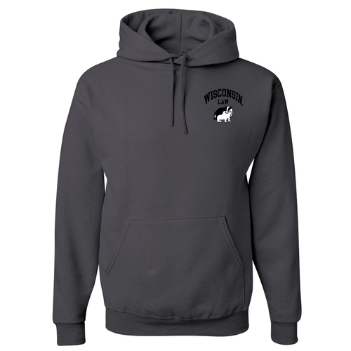 Wisconsin Law Hoodies — Charcoal Grey
