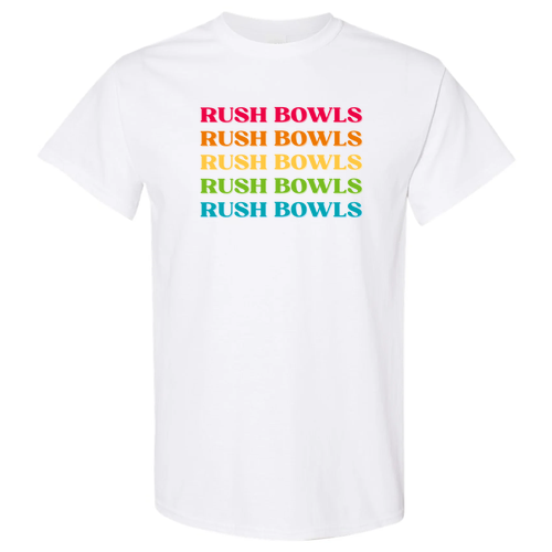 Rush Bowls Rush Bowls Rush Bowls White Tee