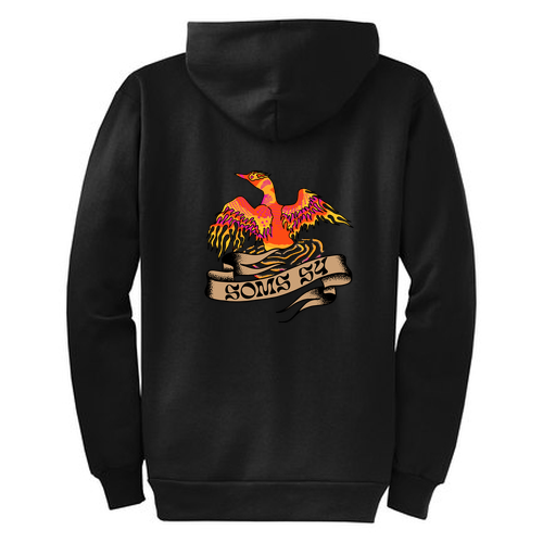 Port and Company Classic Full Zip Hooded Sweatshirt -- Jet Black