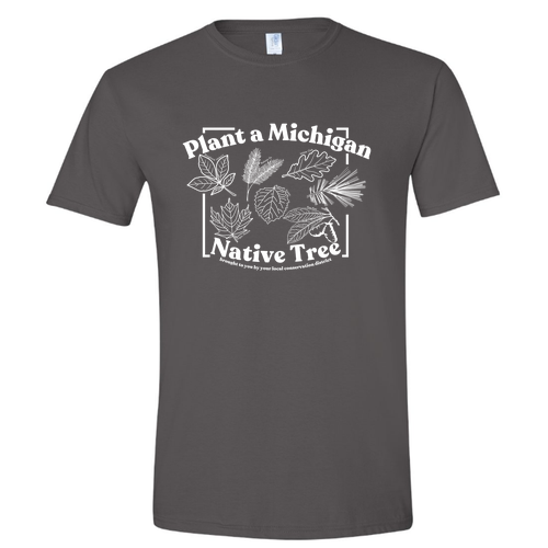 Plant A Native Tree T-Shirt -- Charcoal