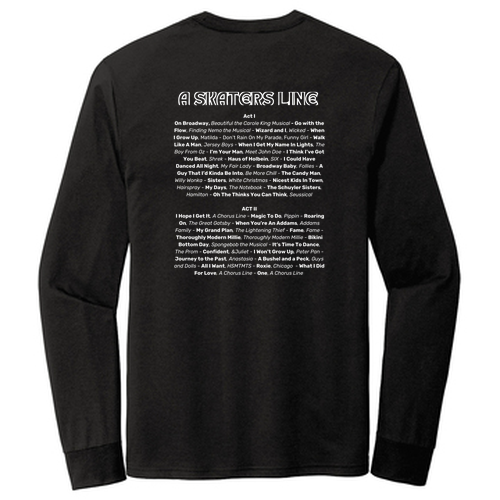 Mens/Unisex District Made Soft Fitted Perfect Tri Long Sleeve Tee -- Black