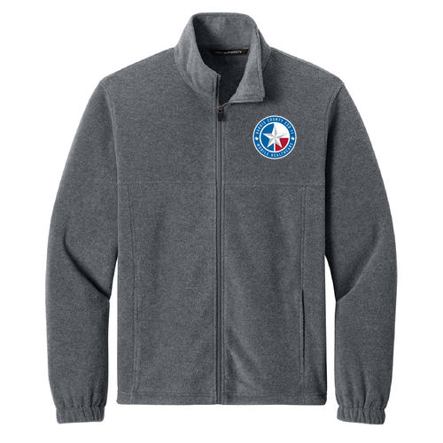 Embroidered Port Authority Women’s Plush Fleece Full Zip Jacket -- Storm Grey Heather