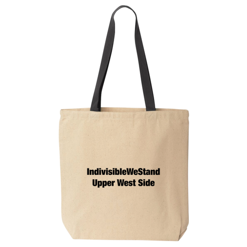 Liberty Bags Canvas Tote with Contrasting Handles -- Natural / Black