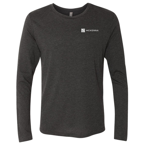 Next Level Men's TriBlend Long Sleeve Crew -- Vintage Black