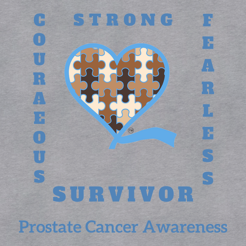 Prostate Cancer Survivor Tee -- Athletic Grey Triblend