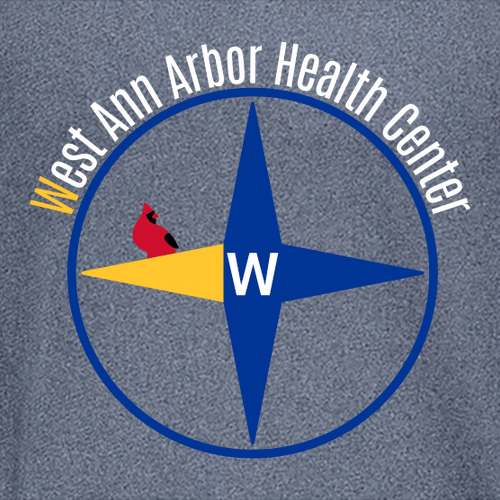 Charles River Ladies Heathered Fleece Jacket -- Navy Heather