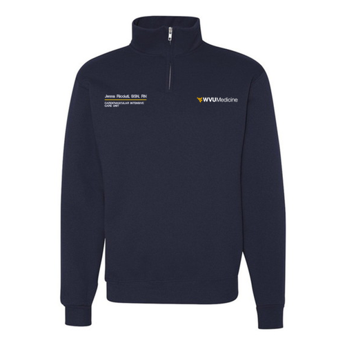 Jerzees 1/4 Zip Cadet Sweatshirt -- J Navy