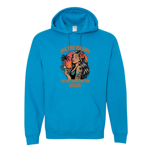 Sunset Adult Hooded Sweatshirt -- Sapphire