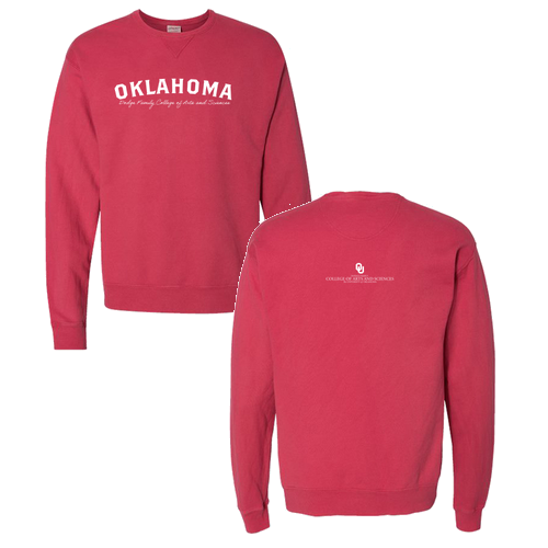 ComfortWash Unisex Crew Sweatshirt -- Crimson Fall