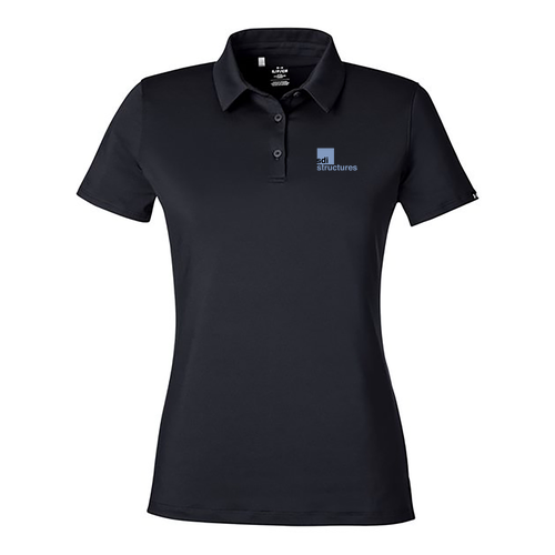 Under Armour Ladies' Recycled Polo -- Black / White, $109