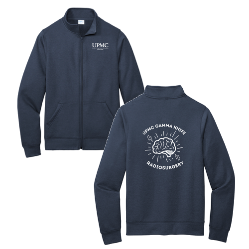Port and Company Core Fleece Cadet Full-Zip Sweatshirt -- Navy