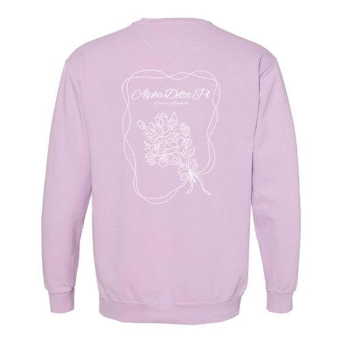 Comfort Colors Unisex Garment-Dyed Crewneck Sweatshirt -- Orchid