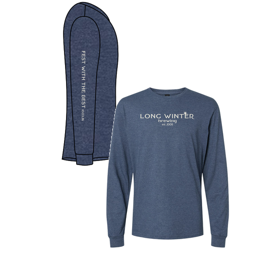 Gildan Softstyle CVC Long Sleeve T-Shirt -- Navy Mist