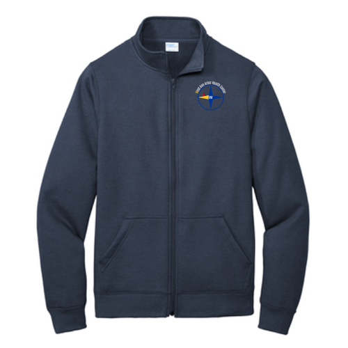 Port and Company Core Fleece Cadet Full-Zip Sweatshirt -- Navy